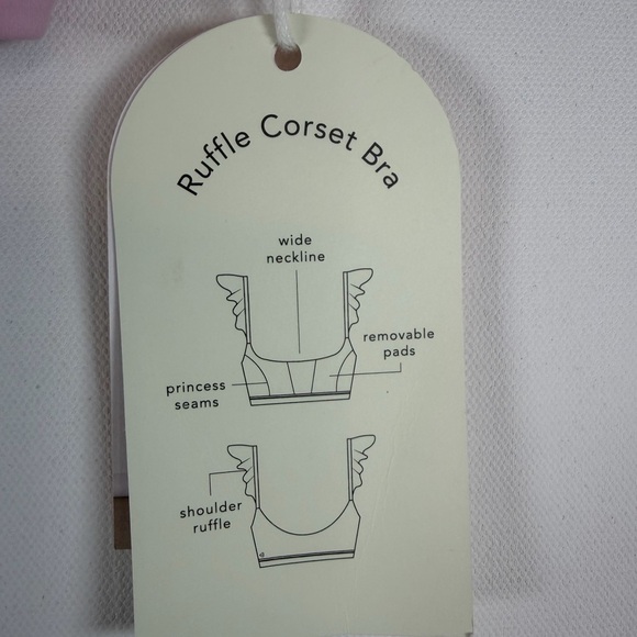 Blogilates Women's Ruffle Corset Sports Bra - Pink S - Picture 10 of 13